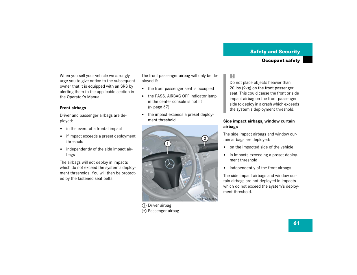 Mercedes-Benz 2004 C-Class Coupe User Manual | Page 61 / 376