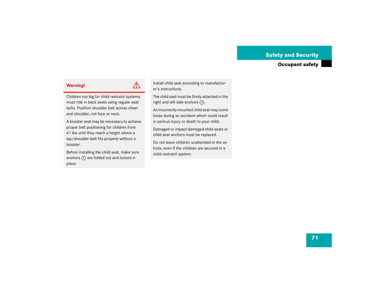 Mercedes-Benz 2004 C-Class Coupe User Manual | Page 71 / 376