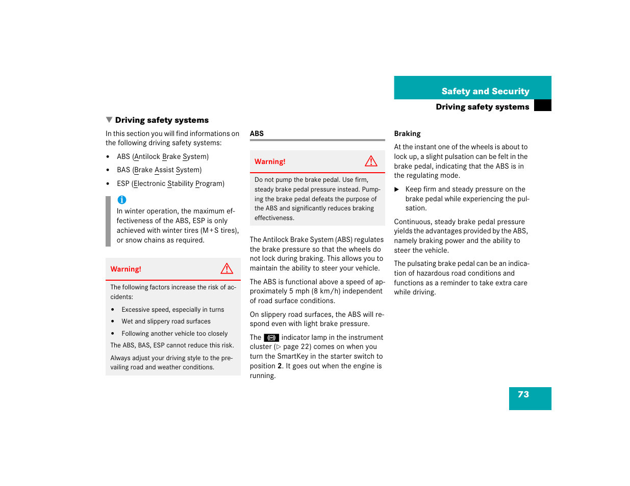 Mercedes-Benz 2004 C-Class Coupe User Manual | Page 73 / 376