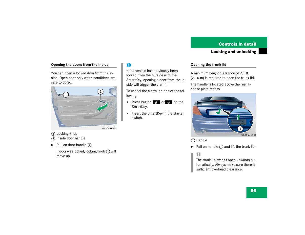 Mercedes-Benz 2004 C-Class Coupe User Manual | Page 85 / 376
