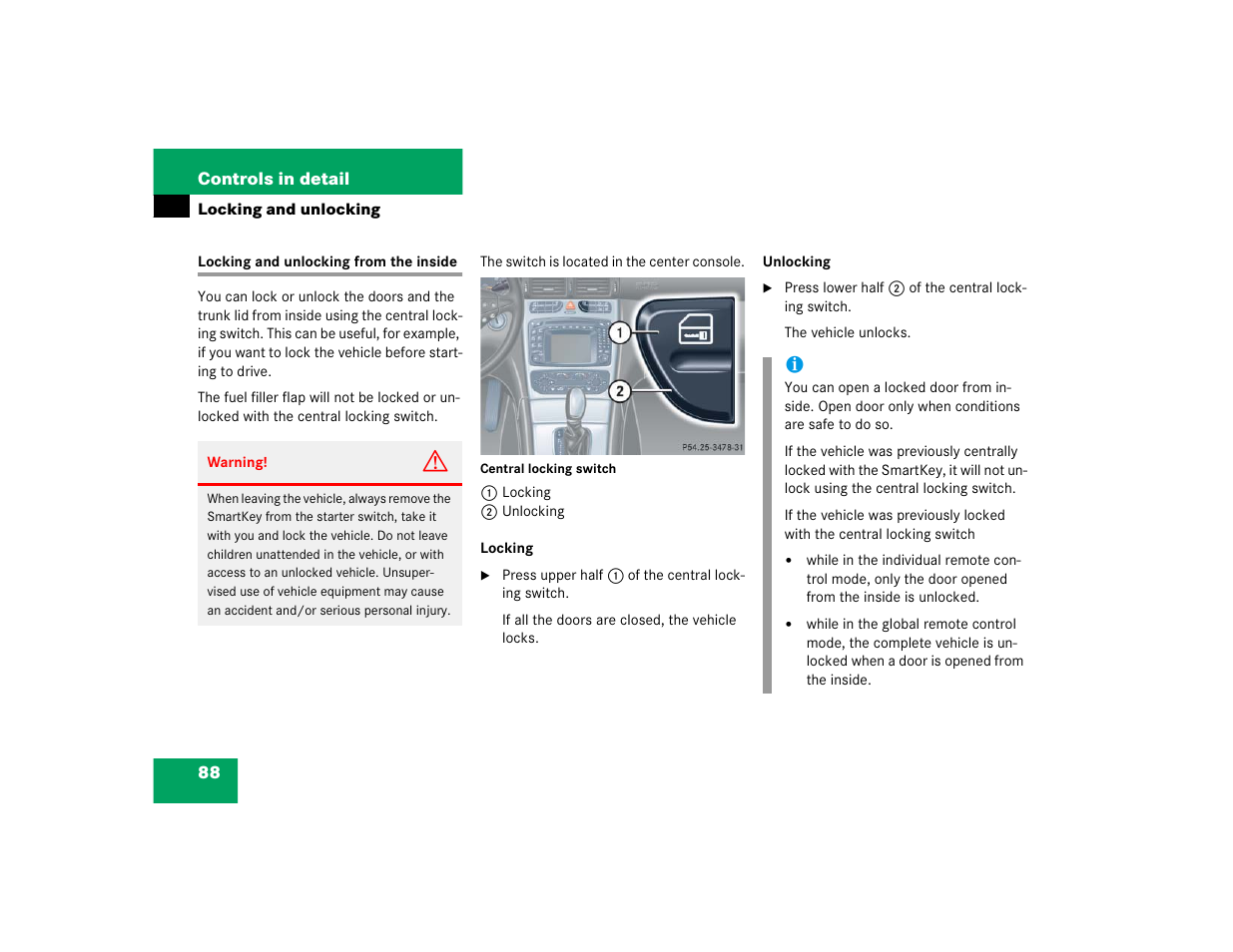 Mercedes-Benz 2004 C-Class Coupe User Manual | Page 88 / 376