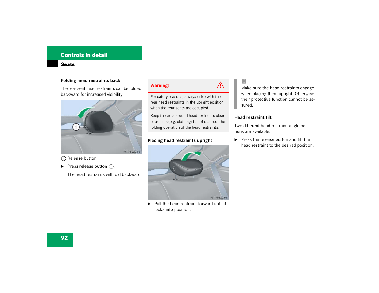 Mercedes-Benz 2004 C-Class Coupe User Manual | Page 92 / 376