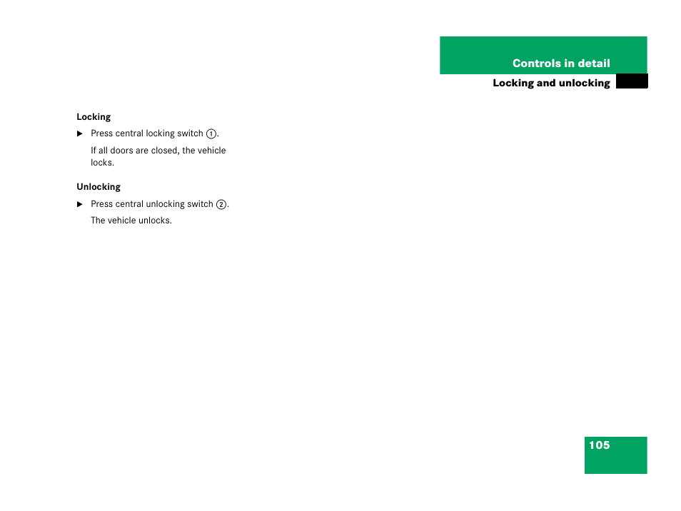 Mercedes-Benz 2006 C 55 AMG User Manual | Page 106 / 473