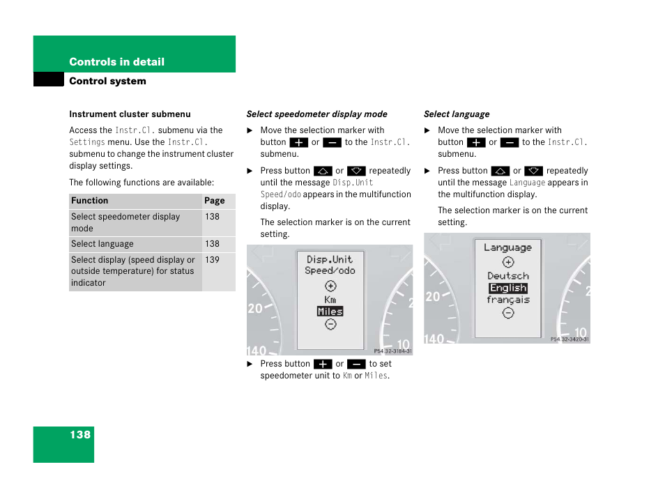 Mercedes-Benz 2006 C 55 AMG User Manual | Page 139 / 473