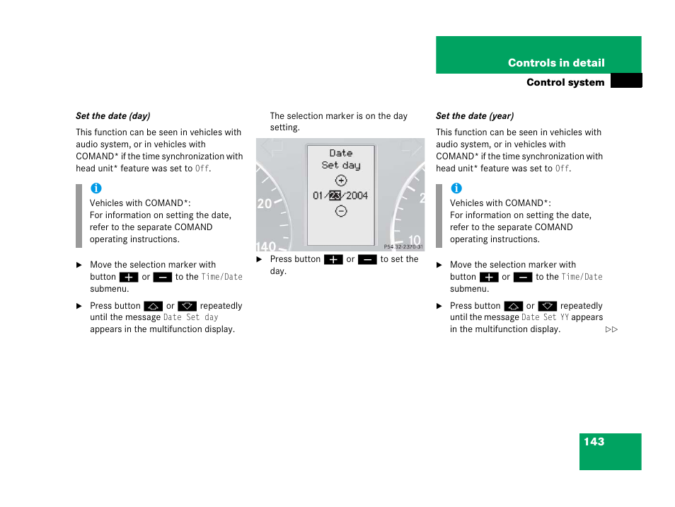 Mercedes-Benz 2006 C 55 AMG User Manual | Page 144 / 473