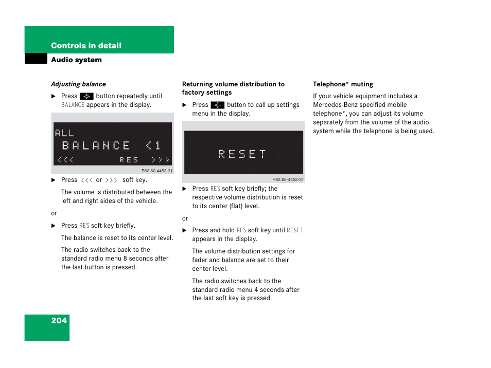 Mercedes-Benz 2006 C 55 AMG User Manual | Page 205 / 473