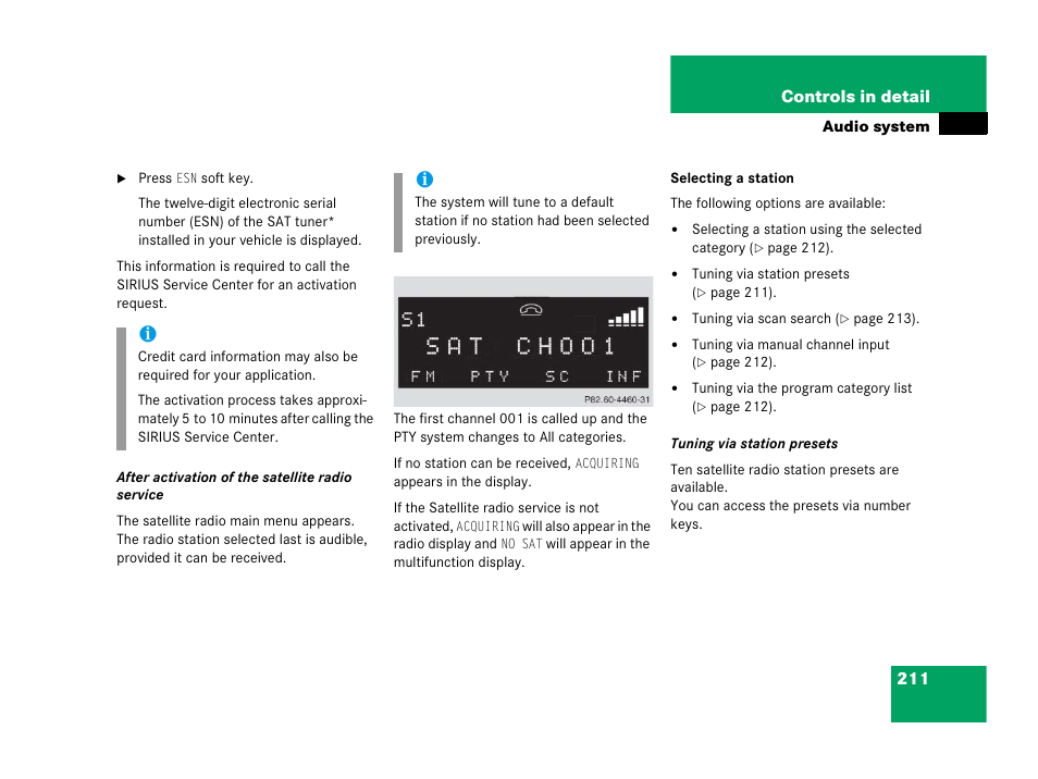 Mercedes-Benz 2006 C 55 AMG User Manual | Page 212 / 473