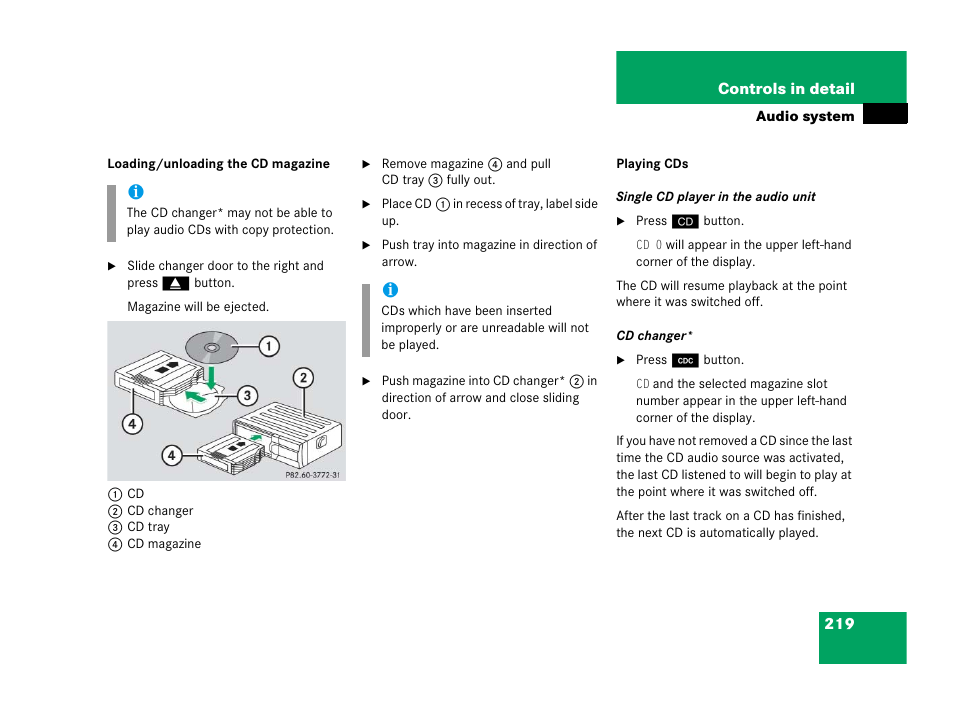 Mercedes-Benz 2006 C 55 AMG User Manual | Page 220 / 473