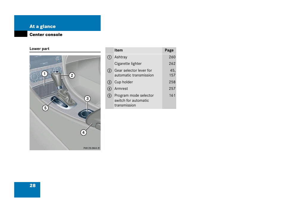 Lower part | Mercedes-Benz 2006 C 55 AMG User Manual | Page 29 / 473