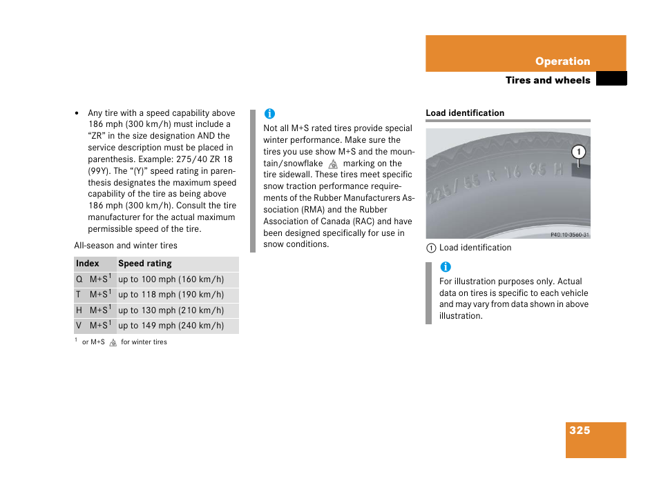 Load identification, See “load identification | Mercedes-Benz 2006 C 55 AMG User Manual | Page 326 / 473
