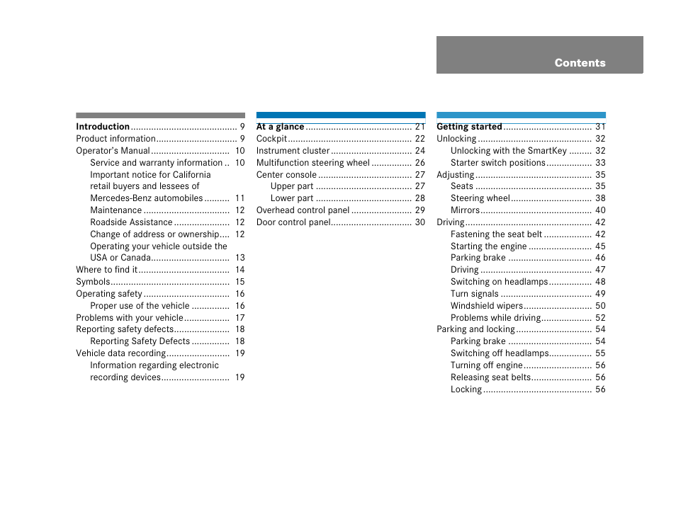 Mercedes-Benz 2006 C 55 AMG User Manual | Page 4 / 473