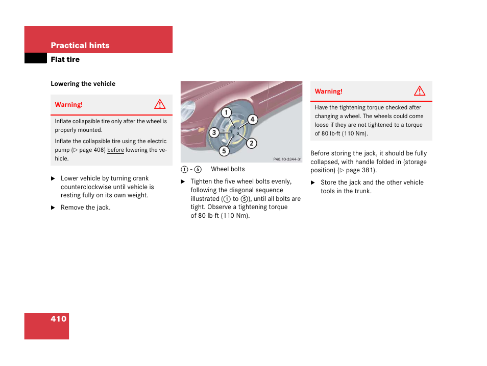 Mercedes-Benz 2006 C 55 AMG User Manual | Page 411 / 473