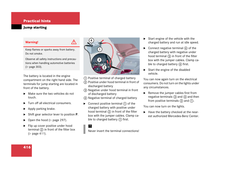 Mercedes-Benz 2006 C 55 AMG User Manual | Page 417 / 473