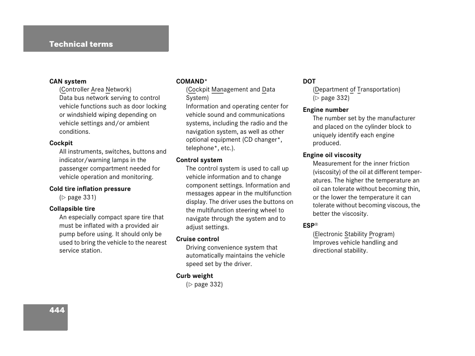 Mercedes-Benz 2006 C 55 AMG User Manual | Page 445 / 473