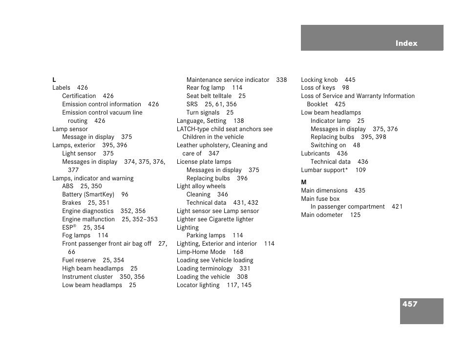 Mercedes-Benz 2006 C 55 AMG User Manual | Page 458 / 473