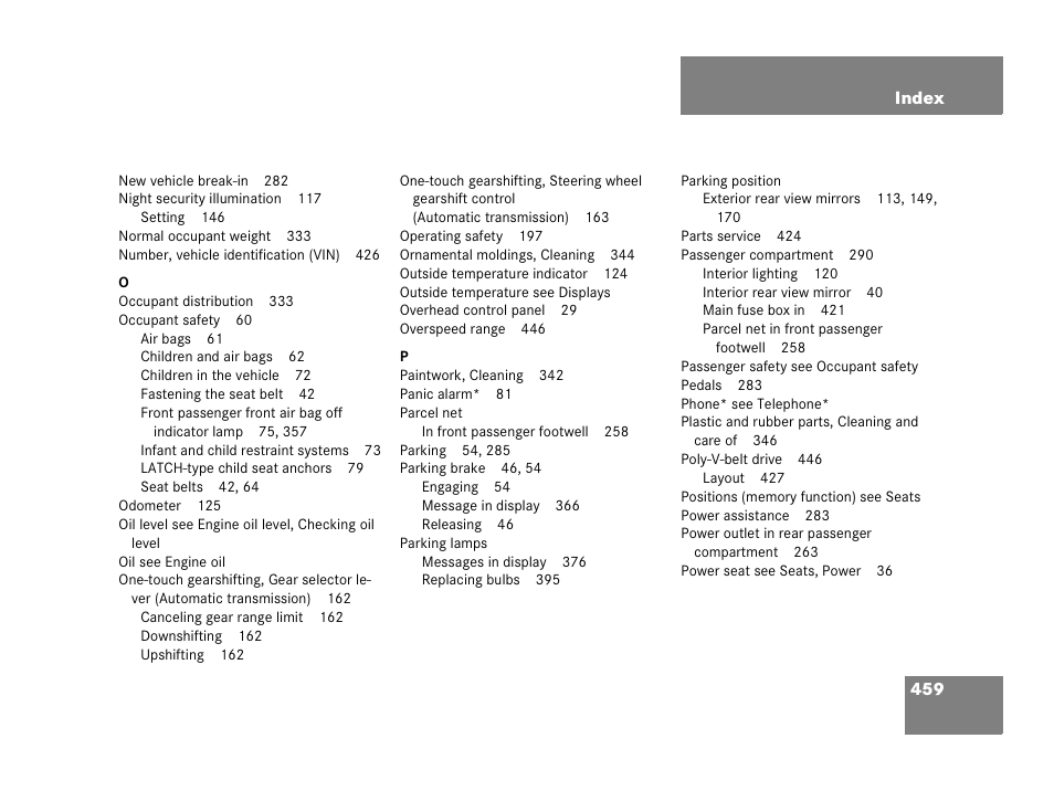 Mercedes-Benz 2006 C 55 AMG User Manual | Page 460 / 473