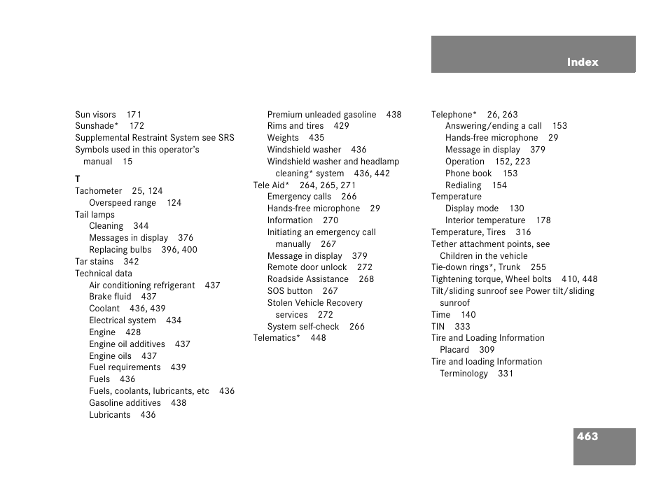 Mercedes-Benz 2006 C 55 AMG User Manual | Page 464 / 473