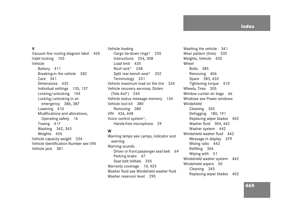 Mercedes-Benz 2006 C 55 AMG User Manual | Page 466 / 473