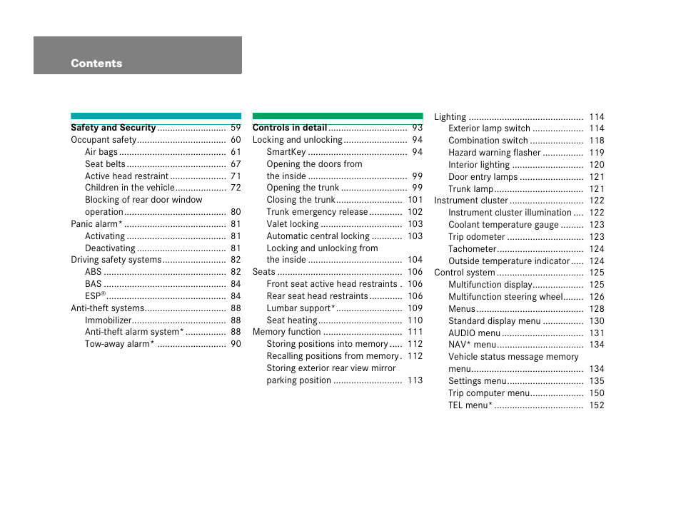 Mercedes-Benz 2006 C 55 AMG User Manual | Page 5 / 473