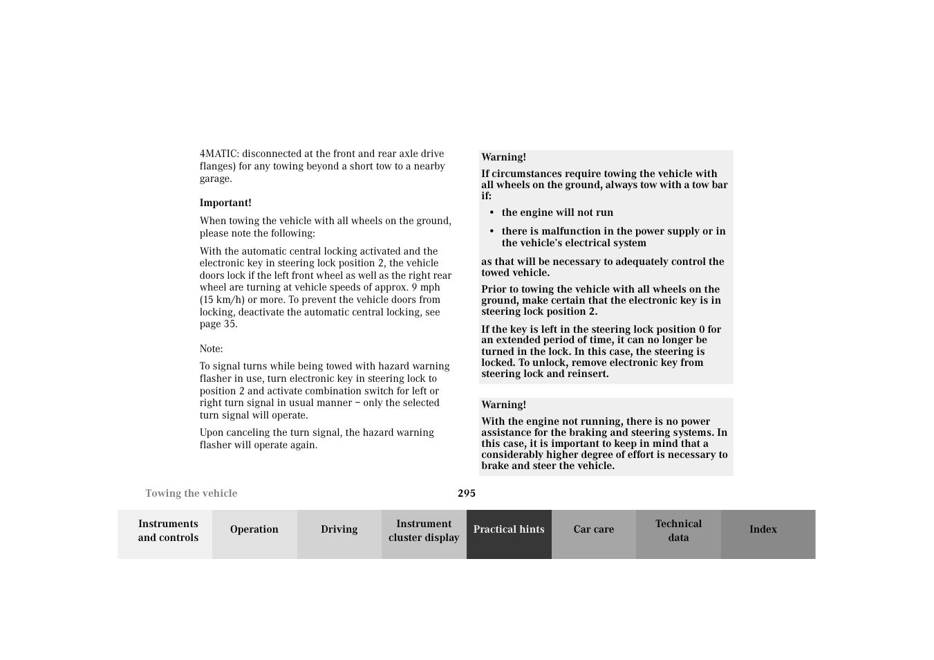 Mercedes-Benz 2003 E -Class Wagon User Manual | Page 298 / 354