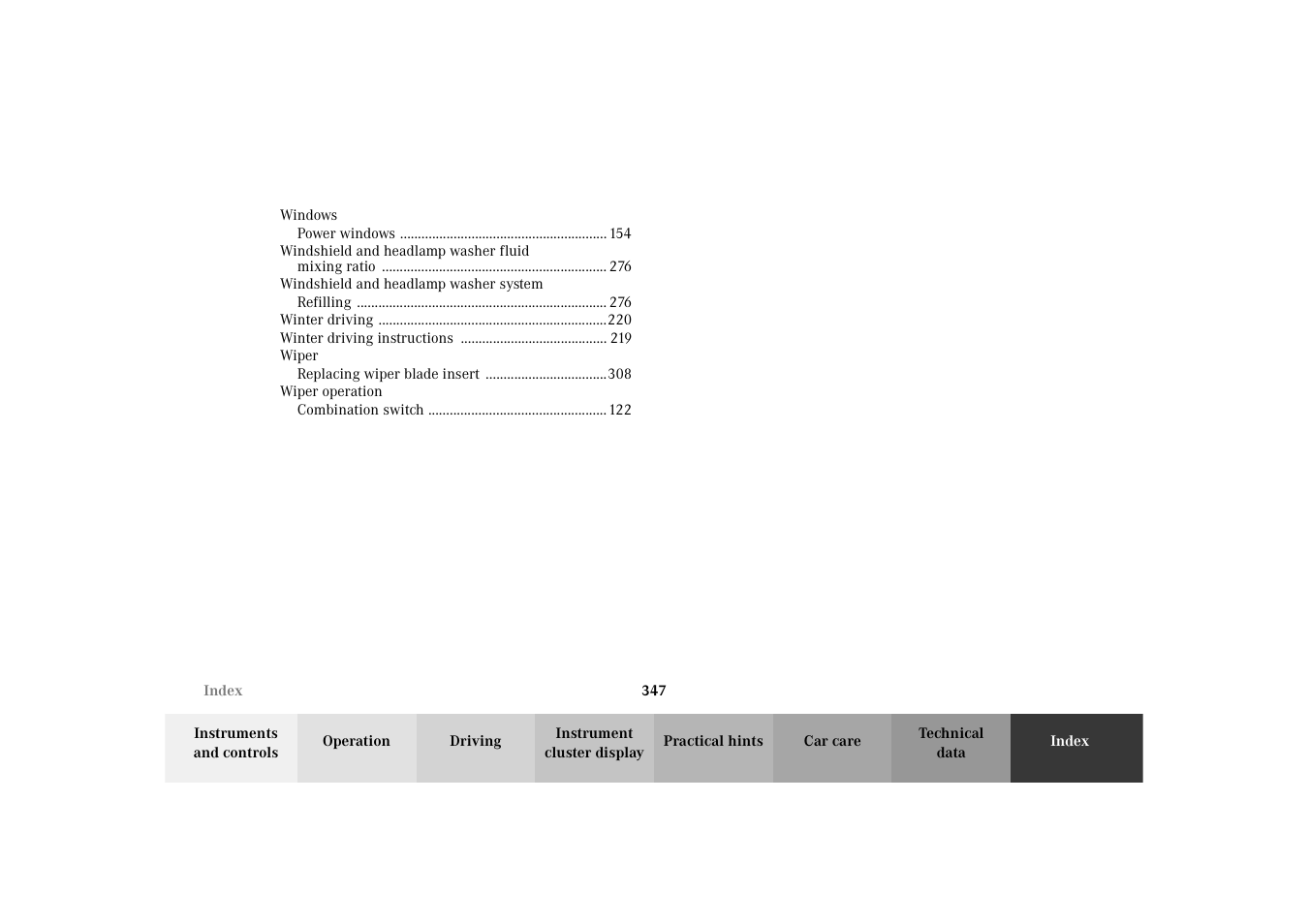 Mercedes-Benz 2003 E -Class Wagon User Manual | Page 350 / 354