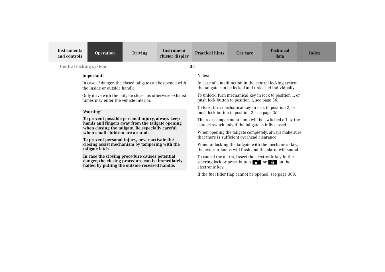 Mercedes-Benz 2003 E -Class Wagon User Manual | Page 41 / 354