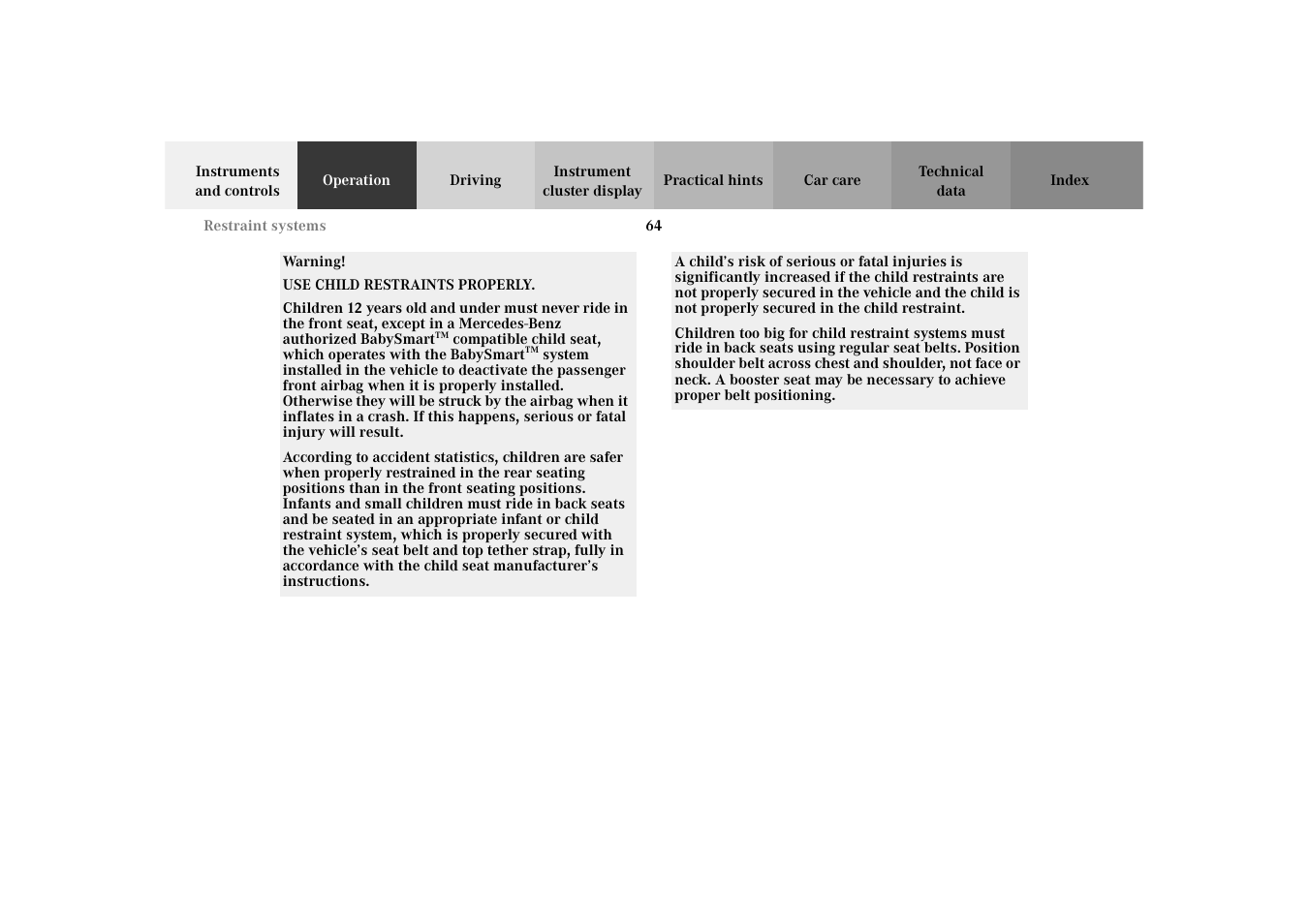 Mercedes-Benz 2003 E -Class Wagon User Manual | Page 67 / 354