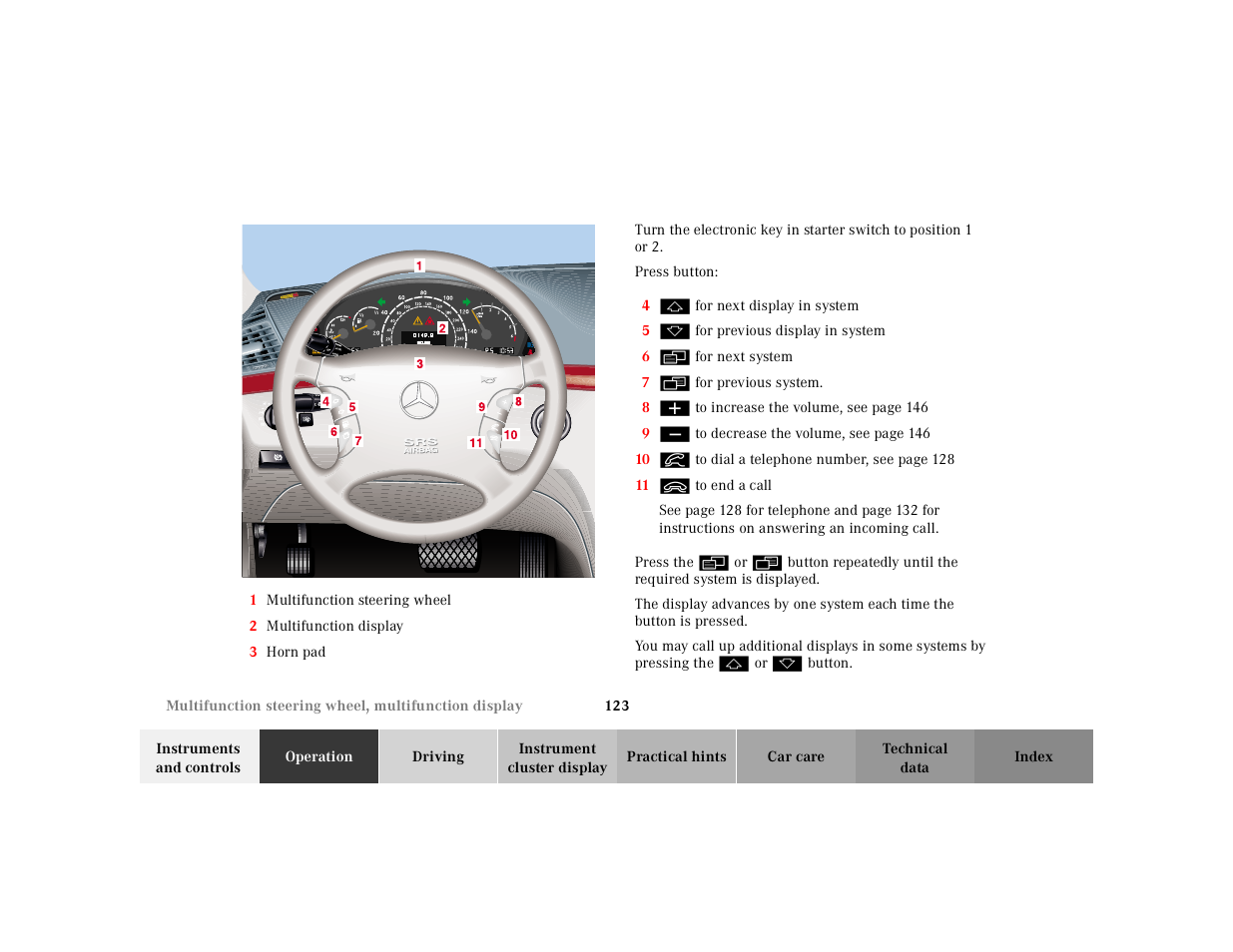 Mercedes-Benz 2001 S 430 User Manual | Page 126 / 421