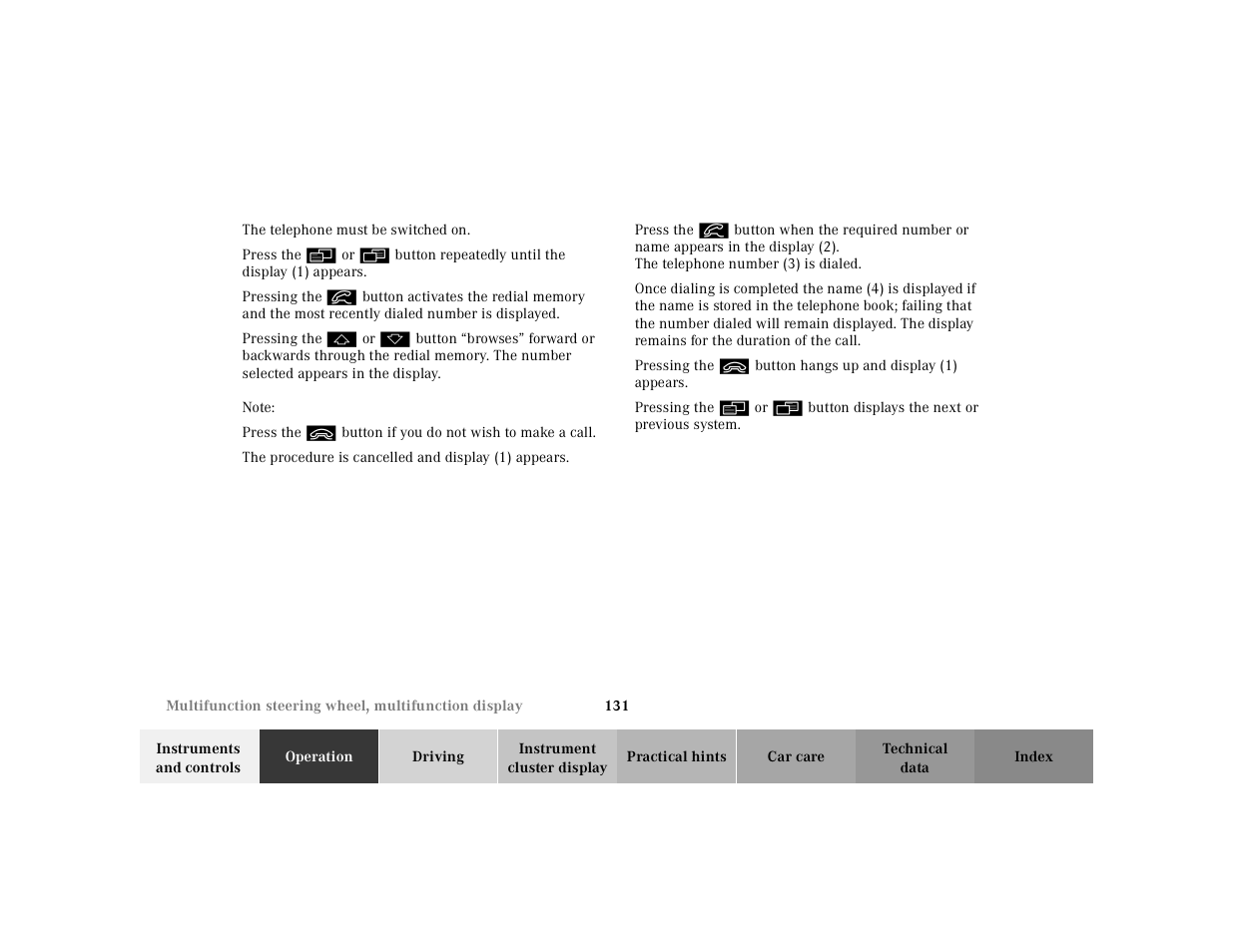 Mercedes-Benz 2001 S 430 User Manual | Page 134 / 421