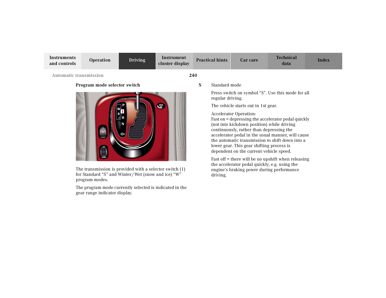 Mercedes-Benz 2001 S 430 User Manual | Page 243 / 421