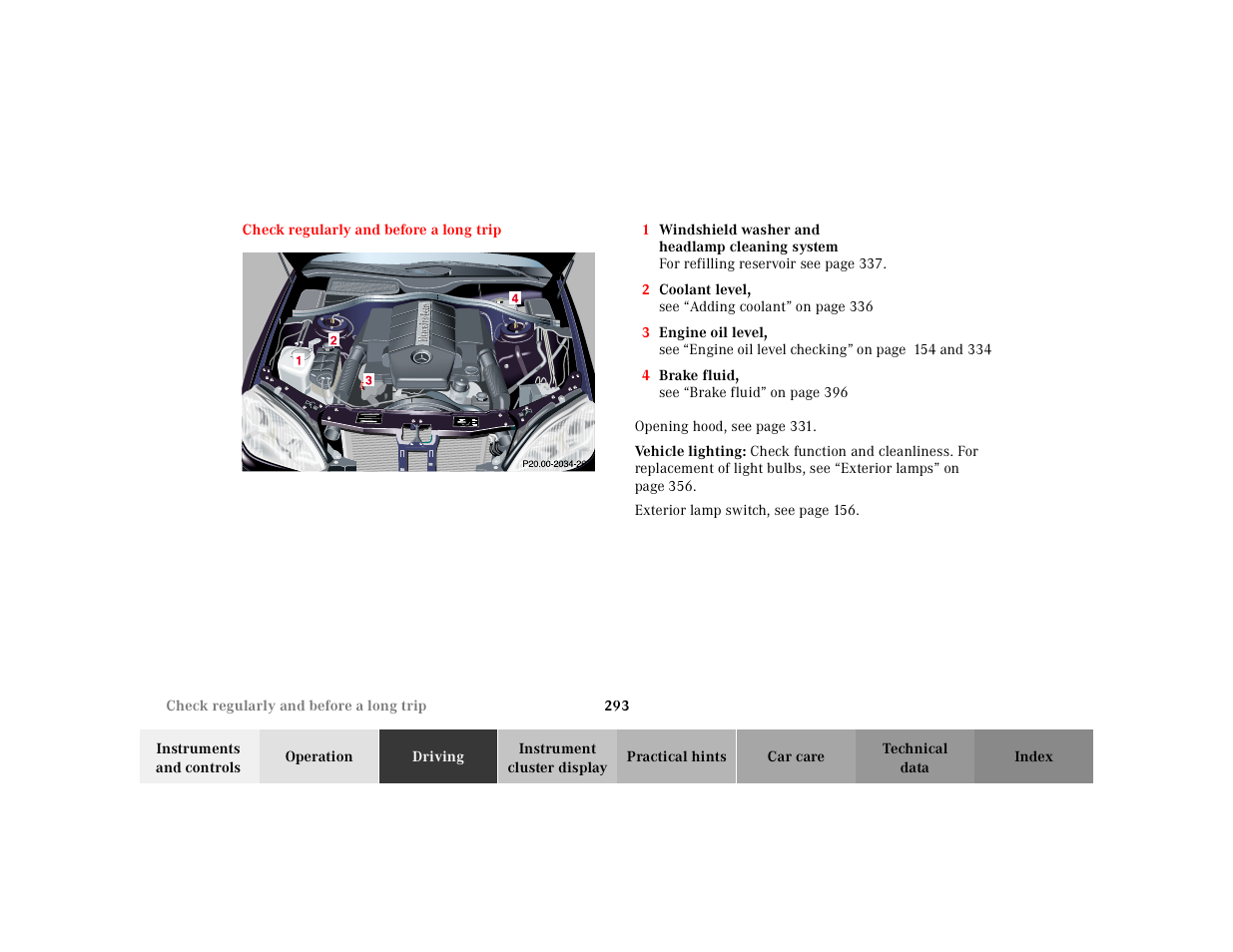 Mercedes-Benz 2001 S 430 User Manual | Page 296 / 421