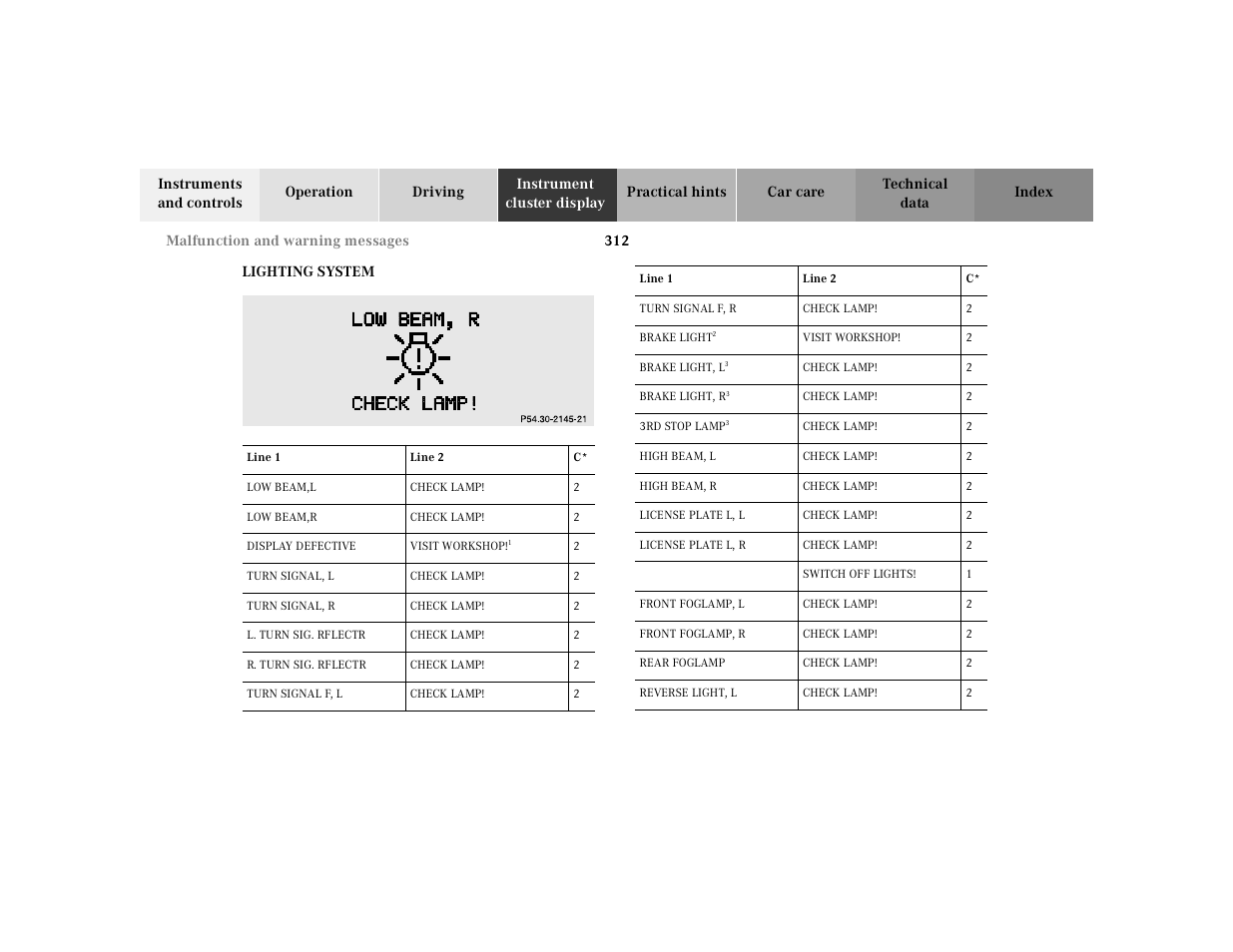 Mercedes-Benz 2001 S 430 User Manual | Page 315 / 421