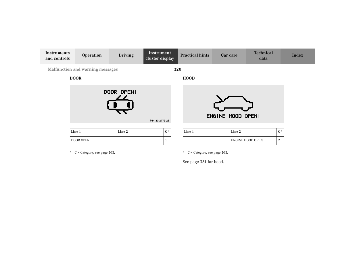 Mercedes-Benz 2001 S 430 User Manual | Page 323 / 421