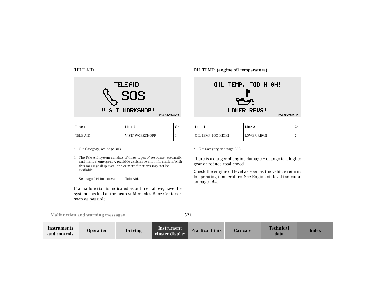 Mercedes-Benz 2001 S 430 User Manual | Page 324 / 421