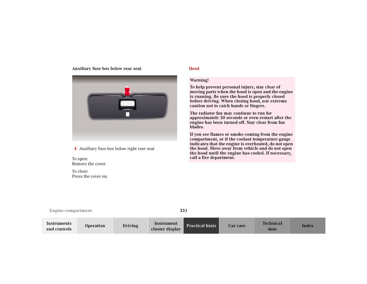 Mercedes-Benz 2001 S 430 User Manual | Page 334 / 421