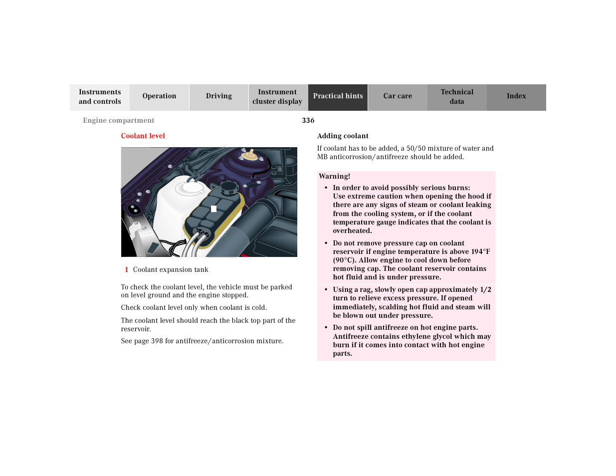 Mercedes-Benz 2001 S 430 User Manual | Page 339 / 421