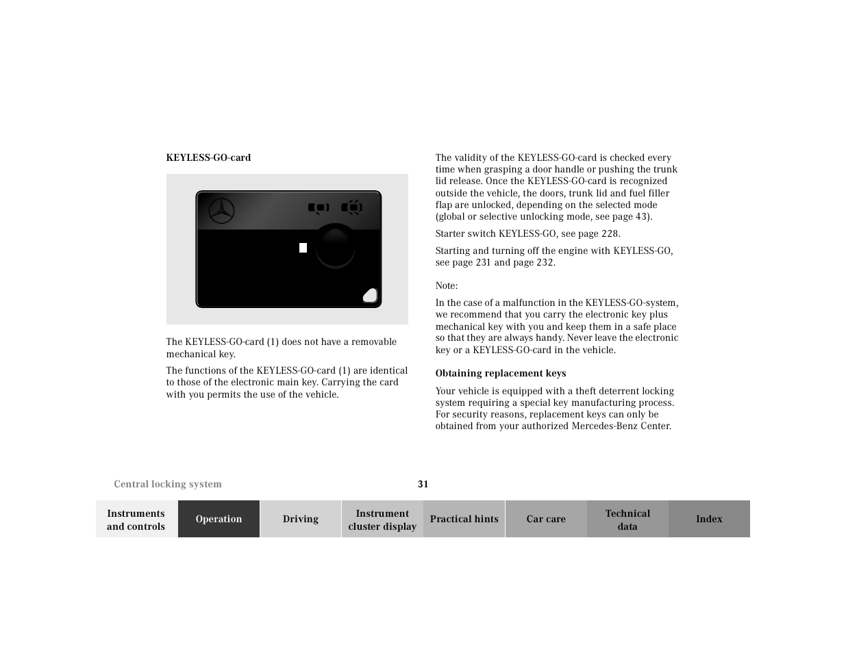 Mercedes-Benz 2001 S 430 User Manual | Page 34 / 421