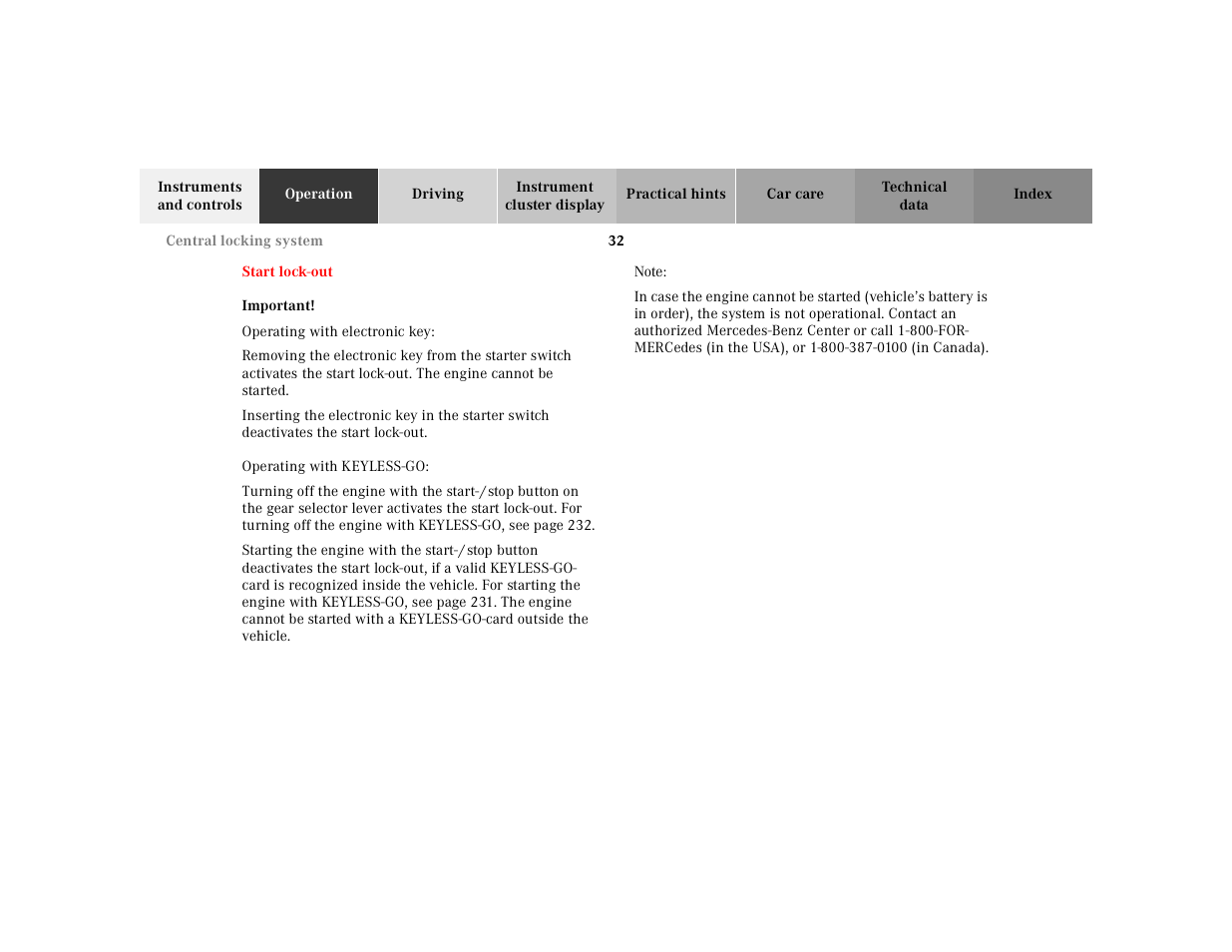 Mercedes-Benz 2001 S 430 User Manual | Page 35 / 421