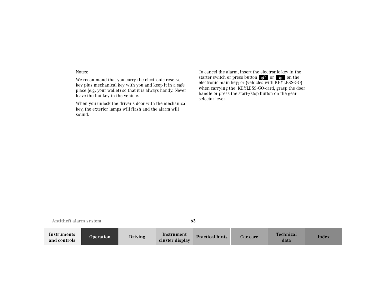 Mercedes-Benz 2001 S 430 User Manual | Page 66 / 421