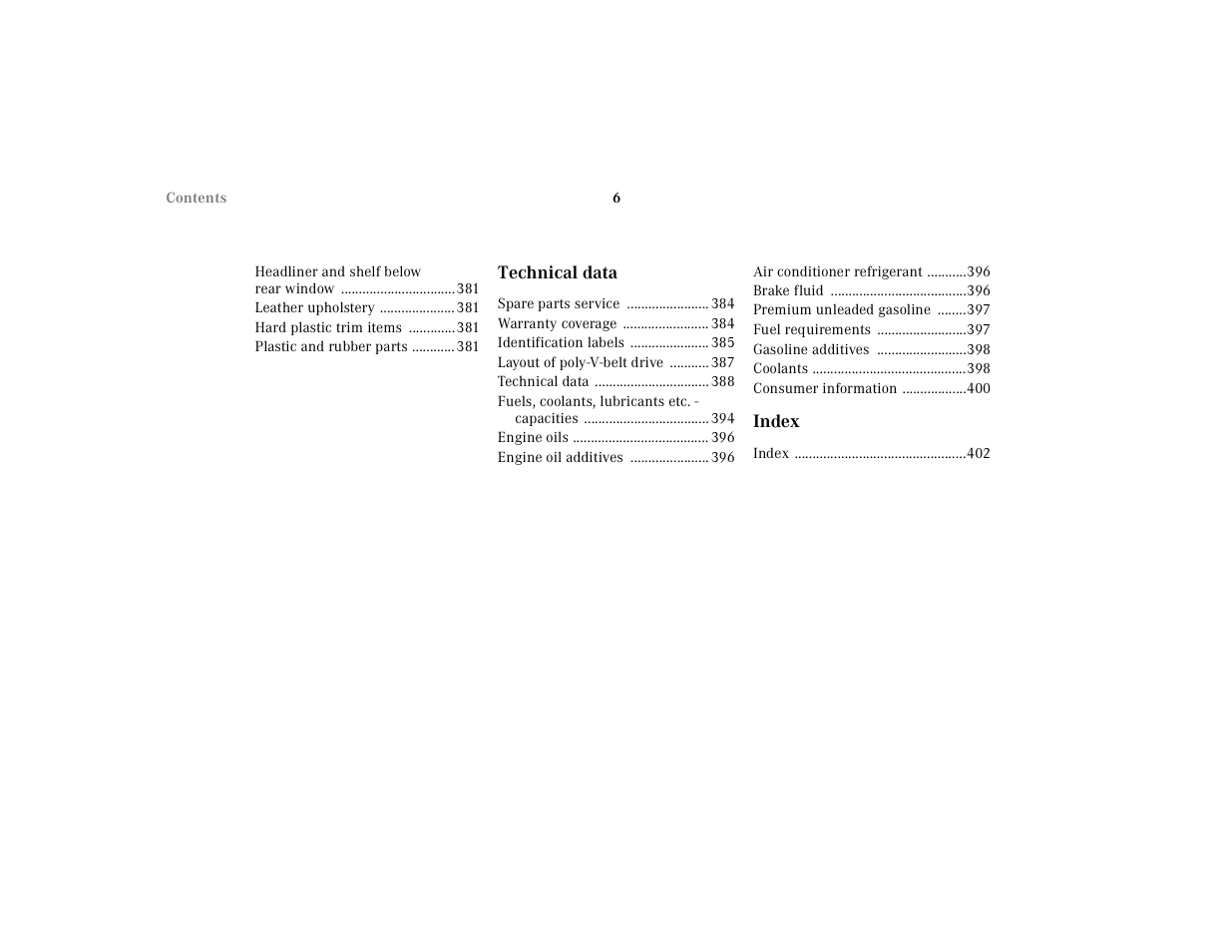 Mercedes-Benz 2001 S 430 User Manual | Page 9 / 421