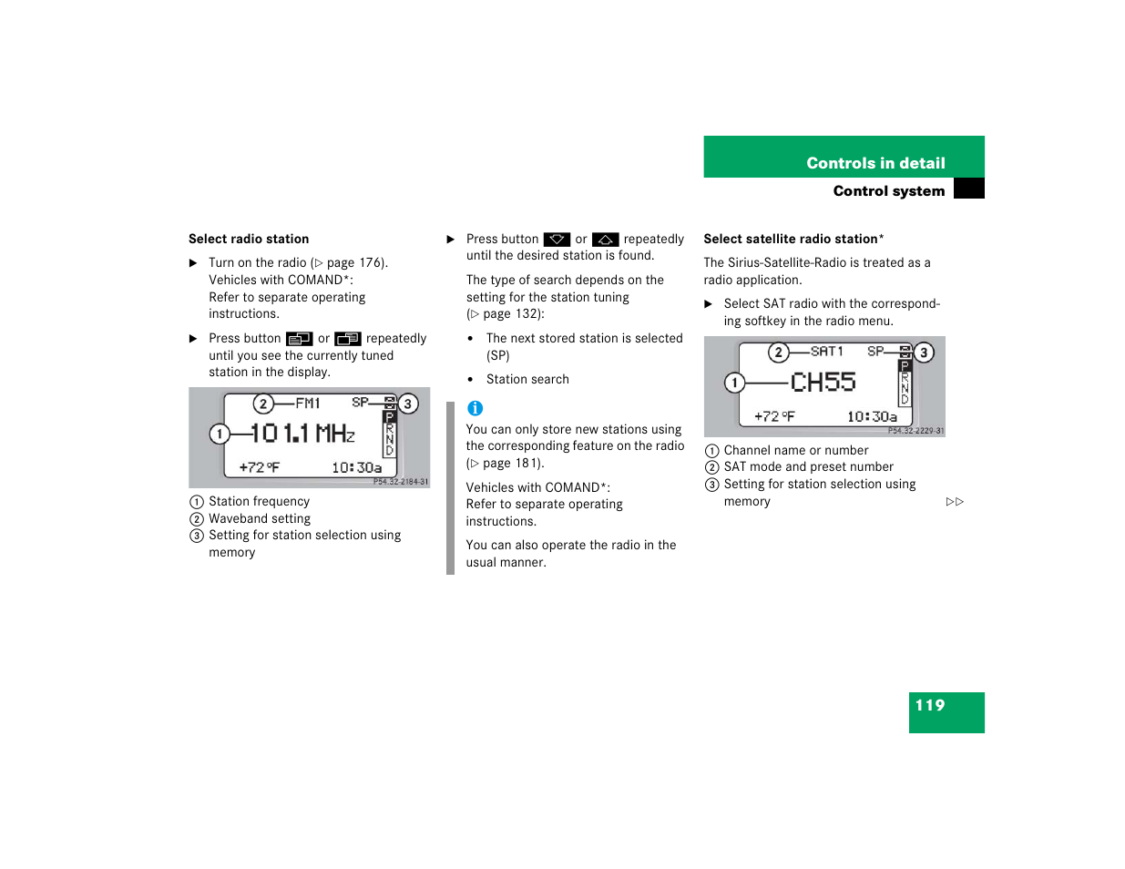 Mercedes-Benz 2004 C 320 Sport User Manual | Page 119 / 400