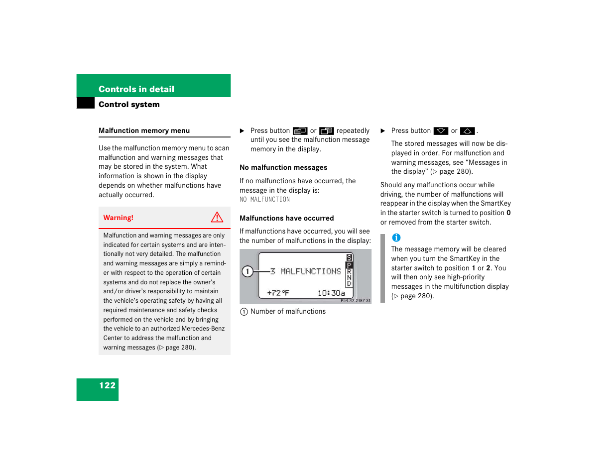 Mercedes-Benz 2004 C 320 Sport User Manual | Page 122 / 400