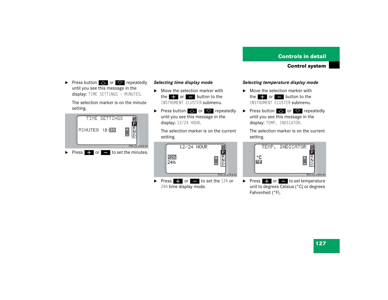 Mercedes-Benz 2004 C 320 Sport User Manual | Page 127 / 400