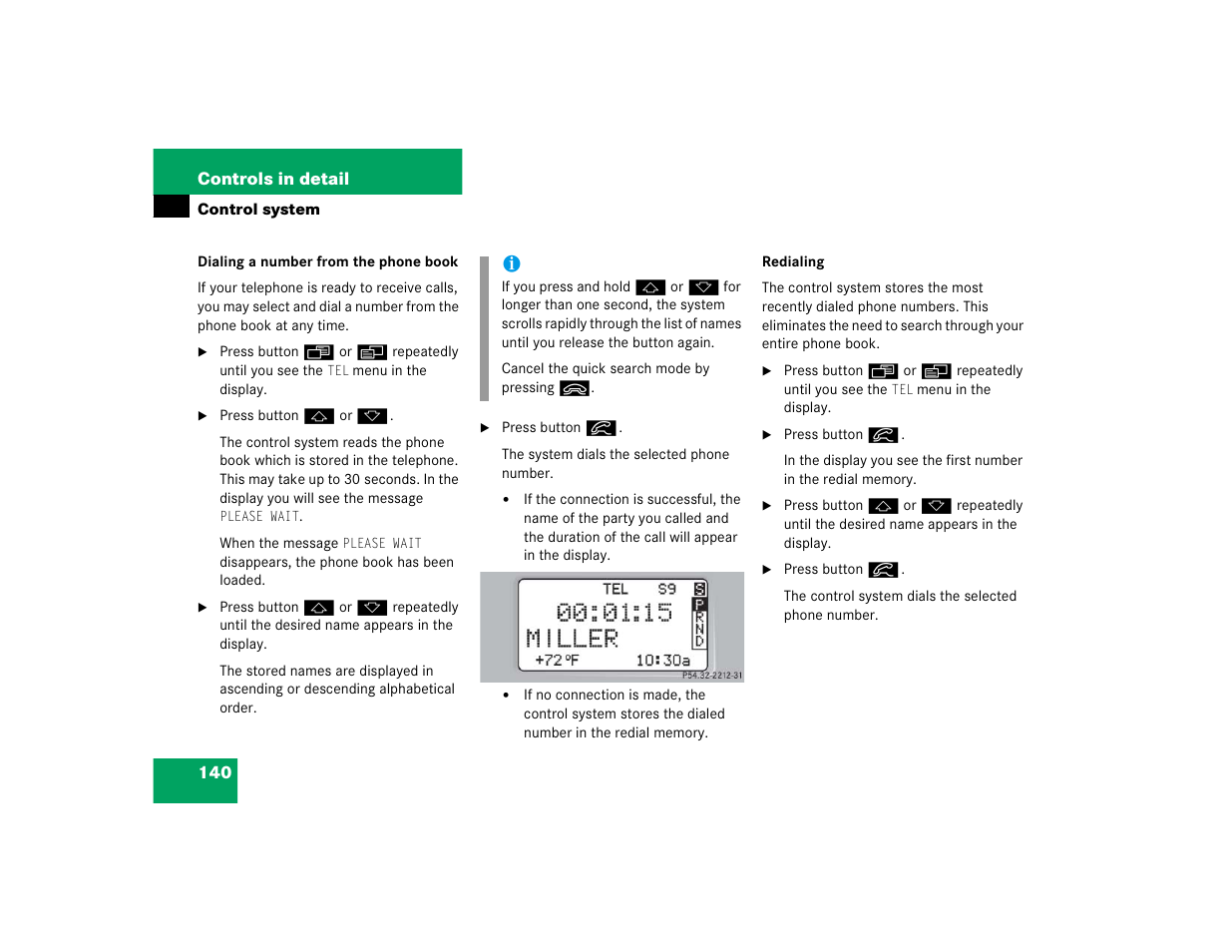 Mercedes-Benz 2004 C 320 Sport User Manual | Page 140 / 400