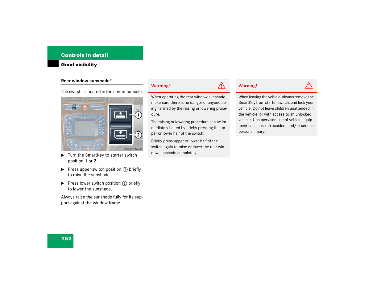 Mercedes-Benz 2004 C 320 Sport User Manual | Page 152 / 400