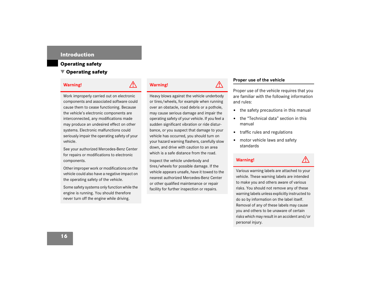 Mercedes-Benz 2004 C 320 Sport User Manual | Page 16 / 400