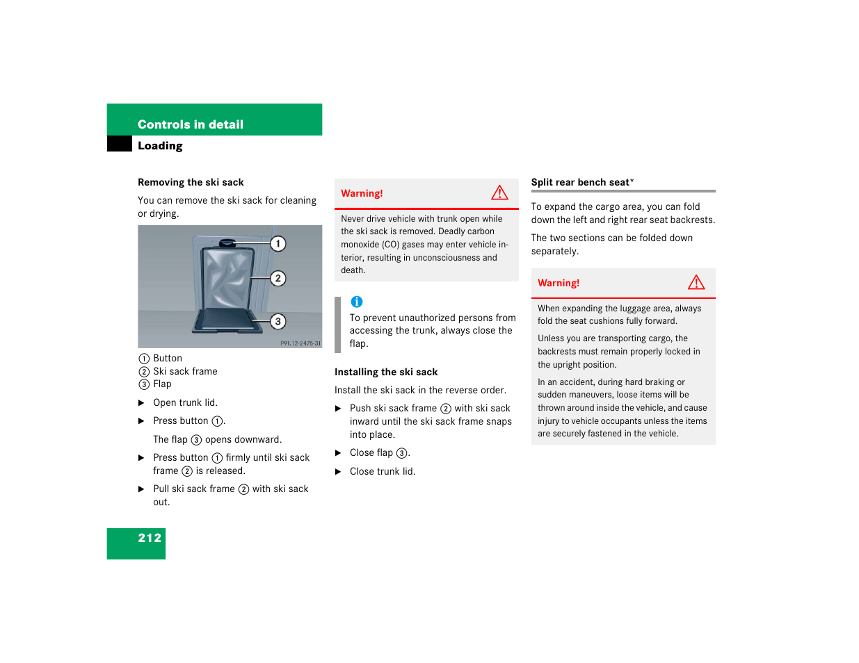 Mercedes-Benz 2004 C 320 Sport User Manual | Page 212 / 400