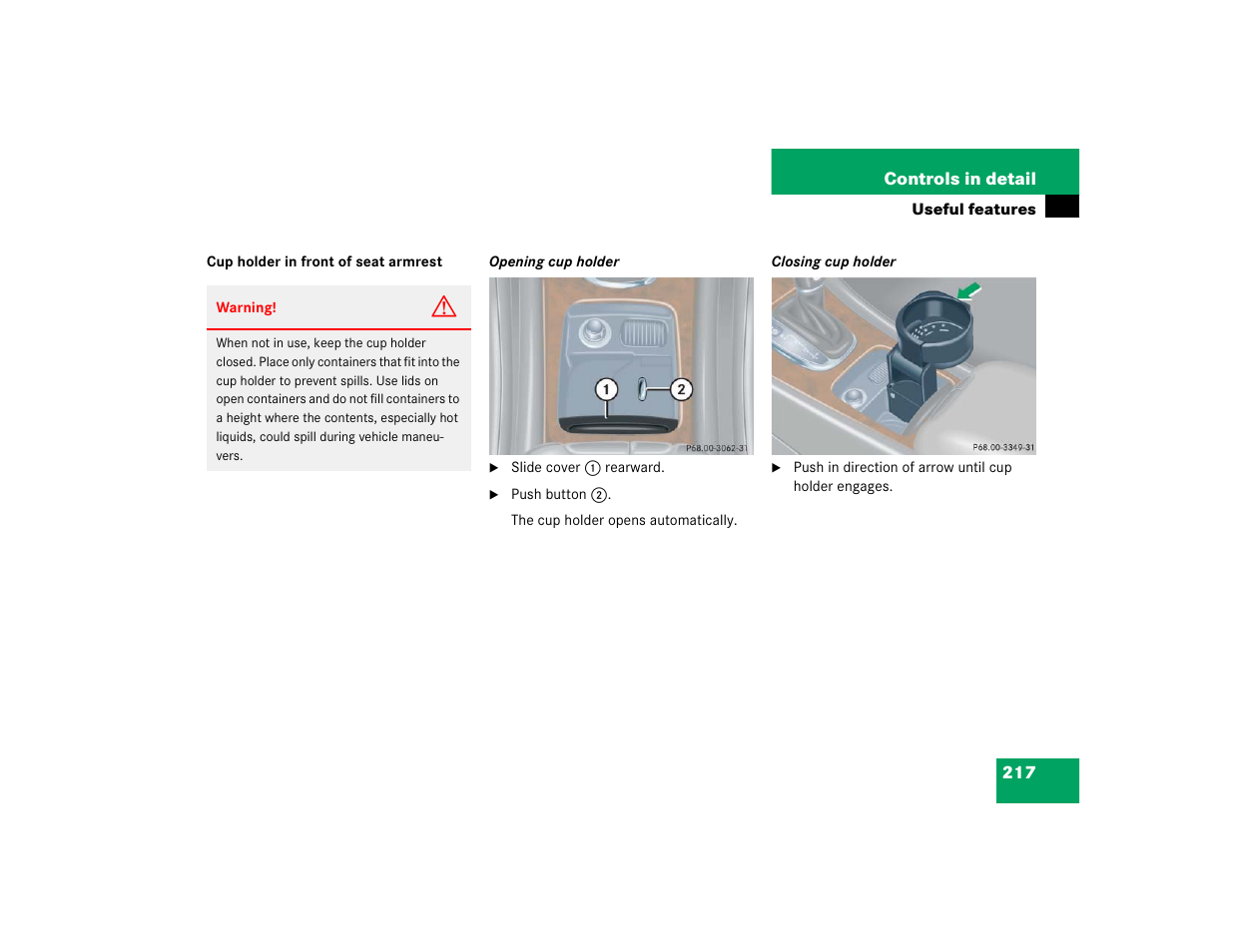 Mercedes-Benz 2004 C 320 Sport User Manual | Page 217 / 400