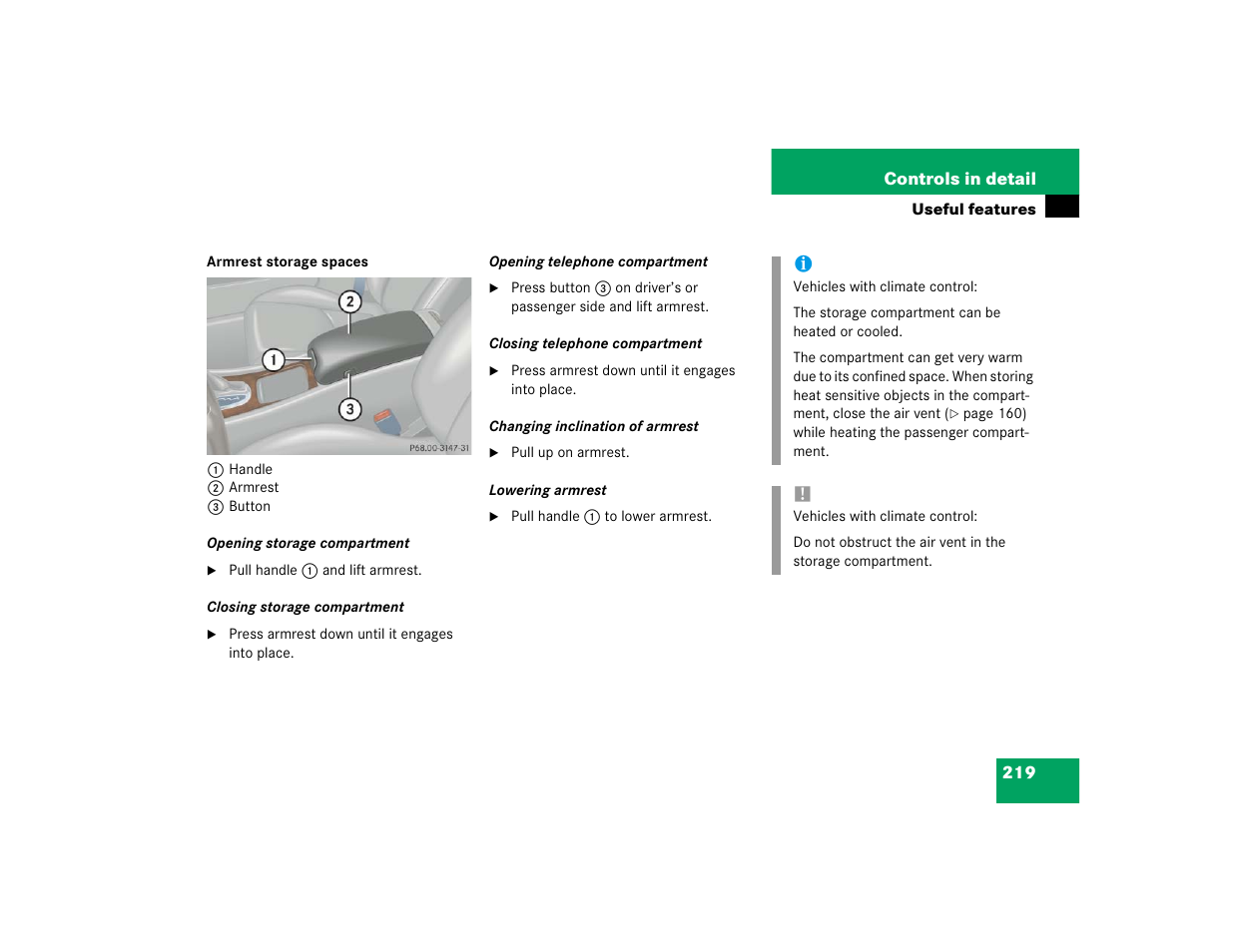 Mercedes-Benz 2004 C 320 Sport User Manual | Page 219 / 400