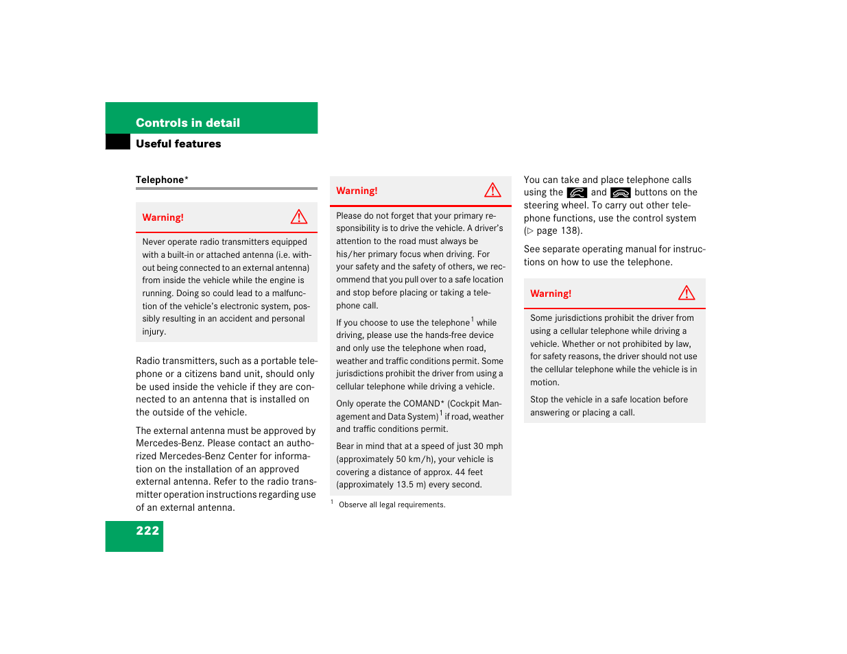 Mercedes-Benz 2004 C 320 Sport User Manual | Page 222 / 400